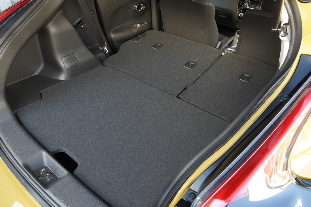 GOING DOWN: Boot space is tiddly 354-litres, but with 60-40 split-fold rear seat there's room to swallow gear for a weekend away. GOING DOWN: Boot space is tiddly 354-litres, but with 60-40 split-fold rear seat there's room to swallow gear for a weekend away.